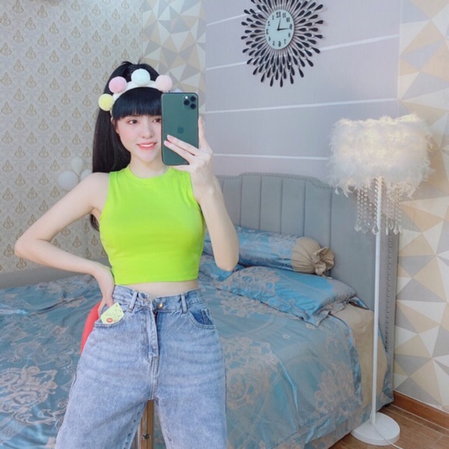 Áo croptop 3 lỗ body chất thun Borip thái loại 1_Kèm Video+ Ảnh thật,Áo ba lỗ nữ basic - phong cách mùa hè