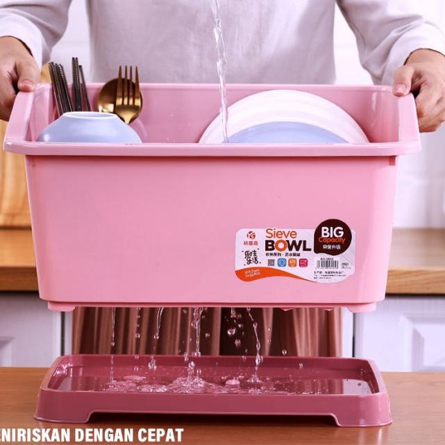 Giá Nhựa Đựng Đĩa Kèm Nắp Đậy C28 / Tô / Muỗng / Nĩa Màu Xanh Dương | BigBuy360 - bigbuy360.vn