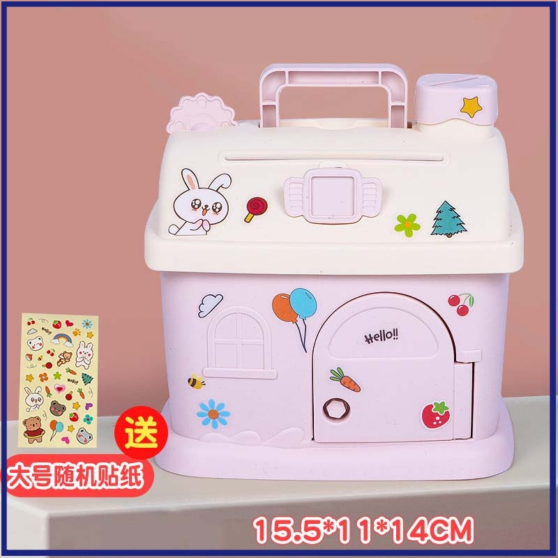 Két Sắt Mini Hộp Tiết Kiệm Nhiều Kiểu, Ống Heo Tiết Kiệm Hình Ngôi Nhà Kiểu Dáng Dễ Cưng Cho Bé!