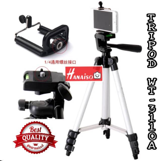 Gậy Ba Chân Không Gương Màu Bạc / Đen 1m Cho Máy Ảnh Dslr Weifeng Hanaiso Wt-3110A