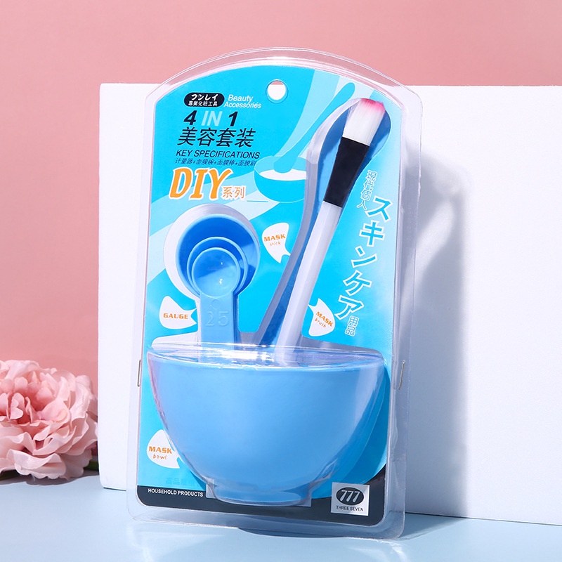 Bộ 6 món ( chén+cọ+que nhựa) chén trộn mặt nạ,bộ bát trộn mặt nạ