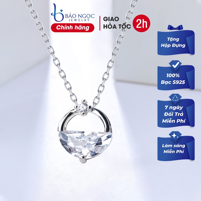 Dây chuyền bạc nữ dễ thương DB2424 Trang sức Bảo Ngọc Jewelry cao cấp