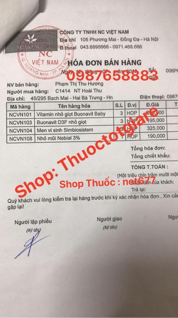 Vitamin tổng hợp Buonavit Baby - Dạng nhỏ giọt