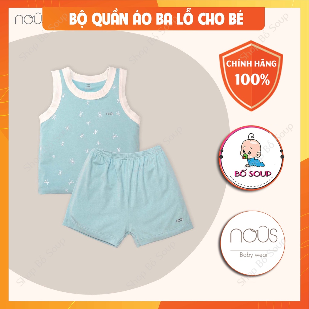 Bộ Quần Áo Ba Lỗ Nous Cho Bé Trai Bé Gái Chất Liệu Petit