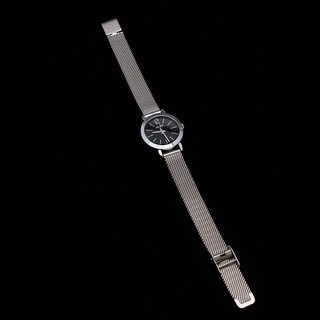 ĐỒNG HỒ NỮ JULIUS JA-732 DÂY THÉP (BẠC MẶT ĐEN)