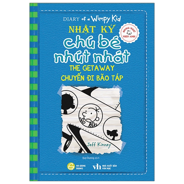 Sách Song Ngữ Việt - Anh - Diary Of A Wimpy Kid  - Nhật Ký Chú Bé Nhút Nhát - Tập 12: Chuyến Đi Bão Táp - The Getaway