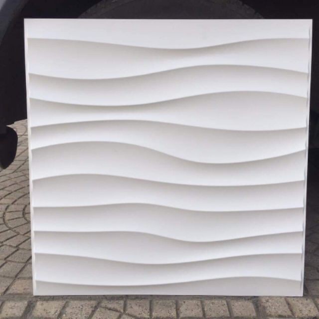 Tấm Ốp Tường PVC Vân Sóng 50x50cm-10 tấm