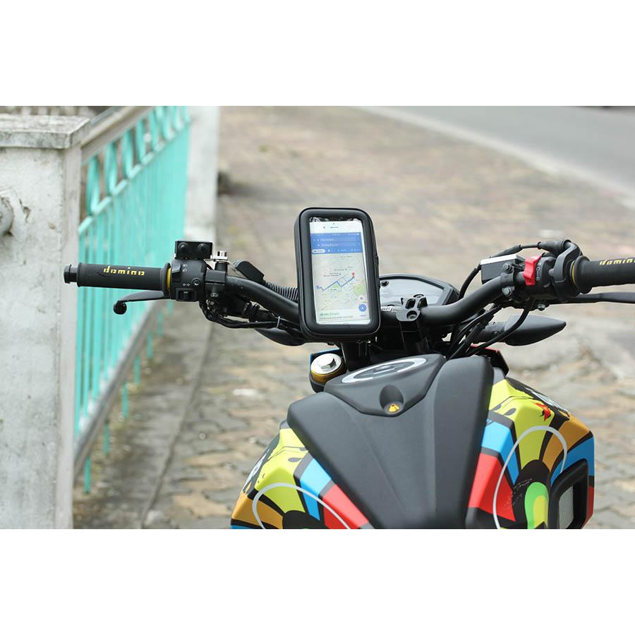 Giá đỡ chống nước ( chống trộm ) cho điện thoại 5.5 inch trên xe máy k66