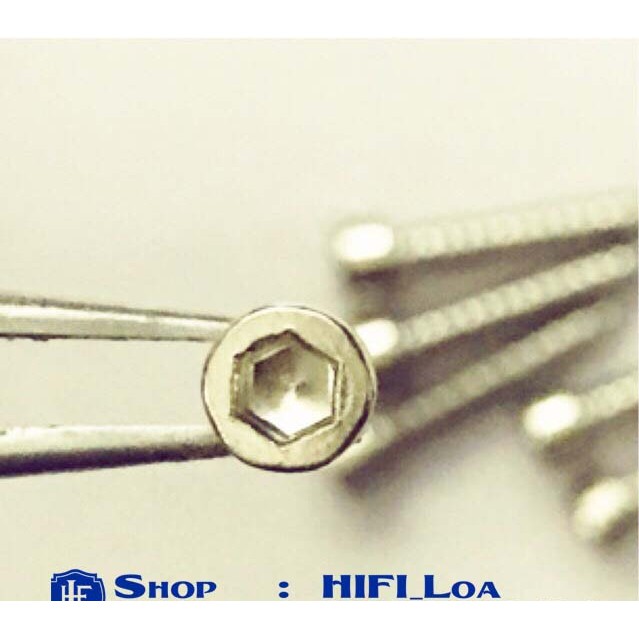 Vít đầu lục giác 3x15mm màu inox hàng đẹp
