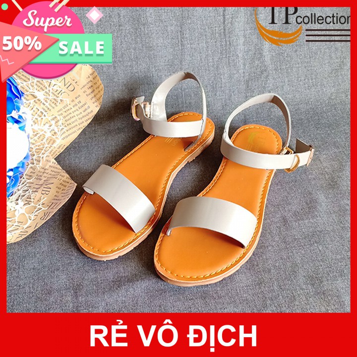 {HOT - XẢ KHO } Sandal bệt 3 quai siêu xinh, màu Xám , Size 37,Hàng VNXK - S02 CÒN HÀNG