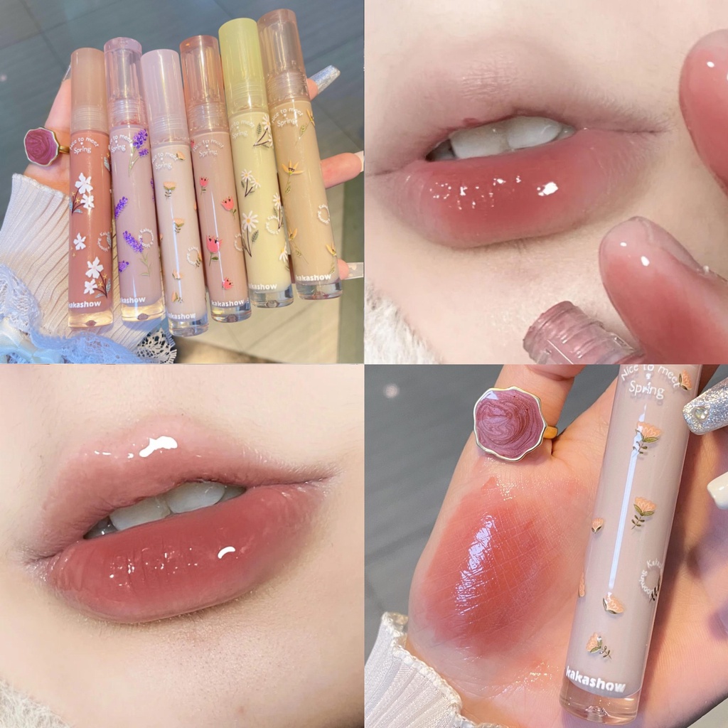 Son Bóng Dưỡng Ẩm Dạng Nước Màu Bóng Xinh Xắn