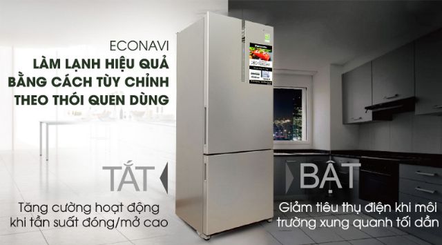 Tủ lạnh Panasonic inverter 405 lít NR-BX468XSVN. NEW