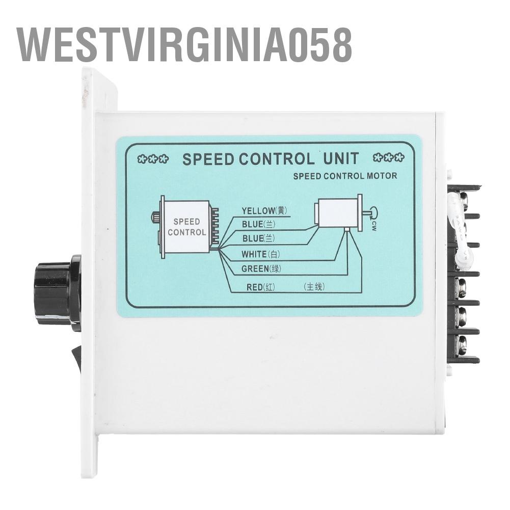 Westvirginia058 AC 220V 50Hz 15-400W Bộ điều khiển tốc độ động cơ vô cấp có thể chỉnh kỹ thuật số 0-1450 vòng / phút
