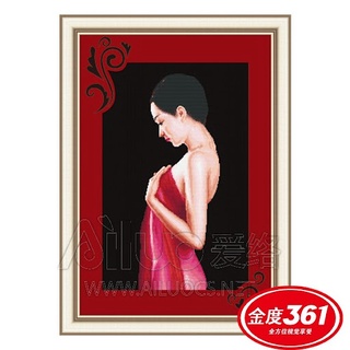 [hl][tranh thêu chữ thập] thiếu nữ
