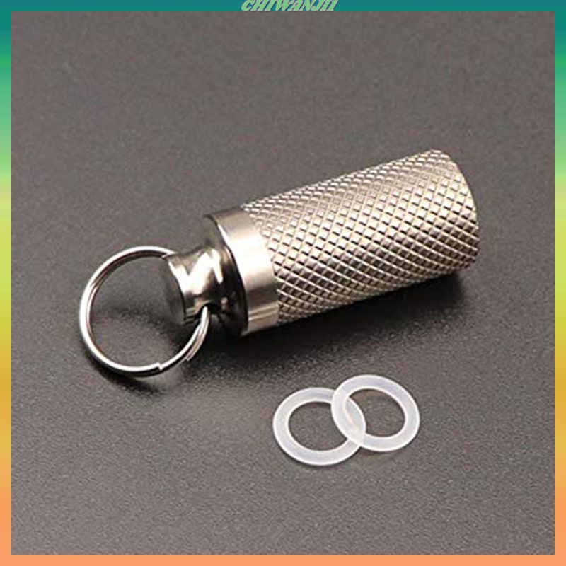 [CHIWANJI1]Small Pill Case Outdoor Portable First Aid Container Water Bottle Keyring