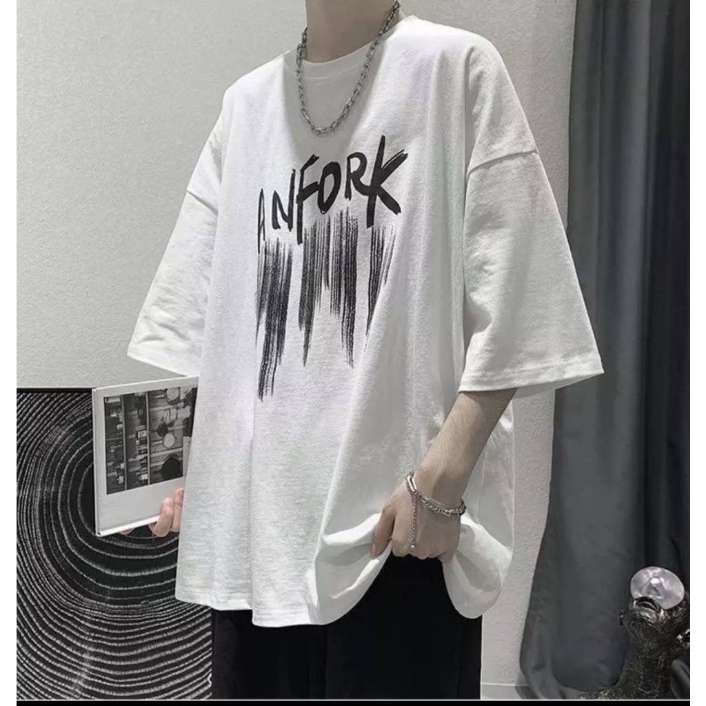 Áo thun nữ unisex form rộng tay lỡ in hình cổ tròn NAVISA AT236