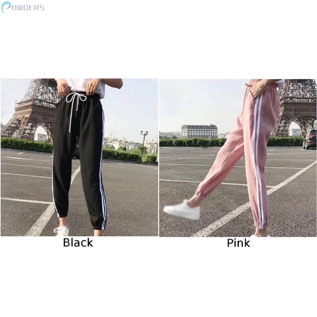 Quần nữ ống rộng lưng cao sọc dọc phong cách Hàn Quốc | BigBuy360 - bigbuy360.vn