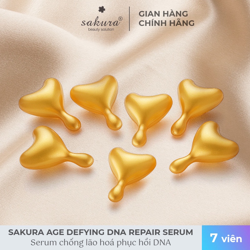 14 viên Serum dưỡng da chống lão hóa Sakura Age Defying DNA Repair