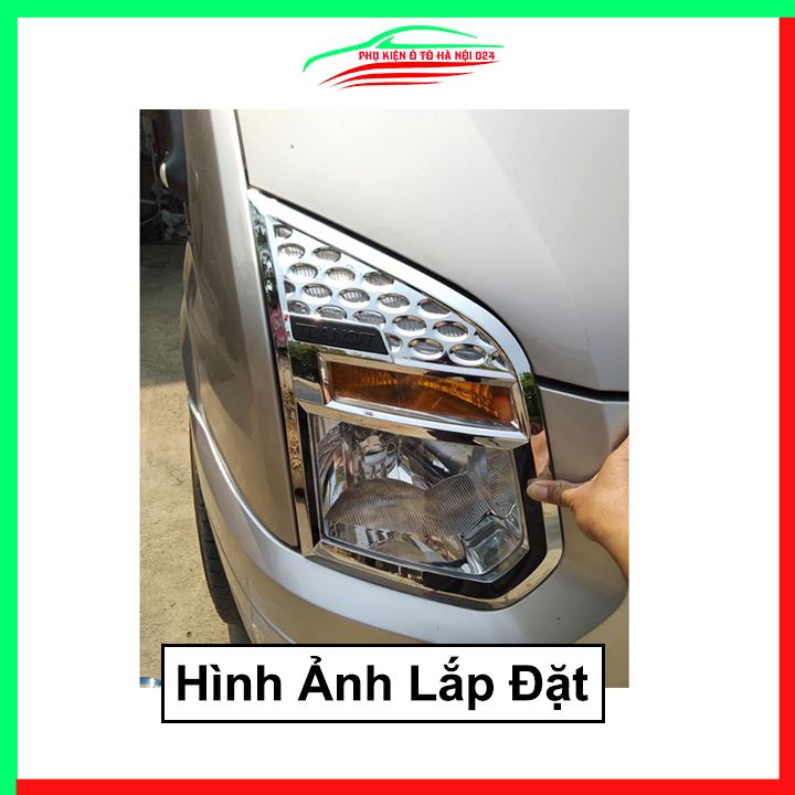 Ốp viền đèn pha hậu mạ crom Transit 2014-2020 chống trầy trang trí bảo vệ xe