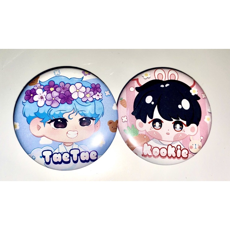 pin , huy hiệu chibi BTS