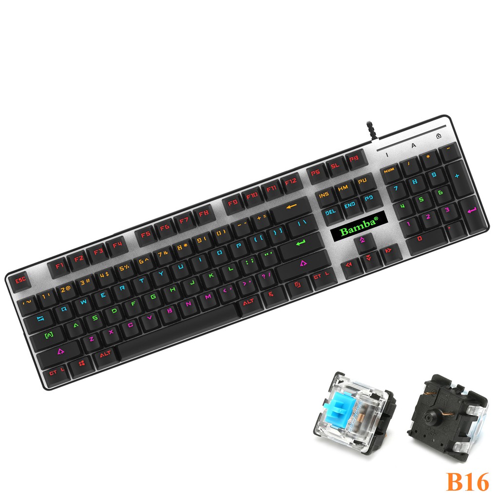 Bàn phím cơ chuyên game cho PC &amp; Laptop có led RGB Rainbow