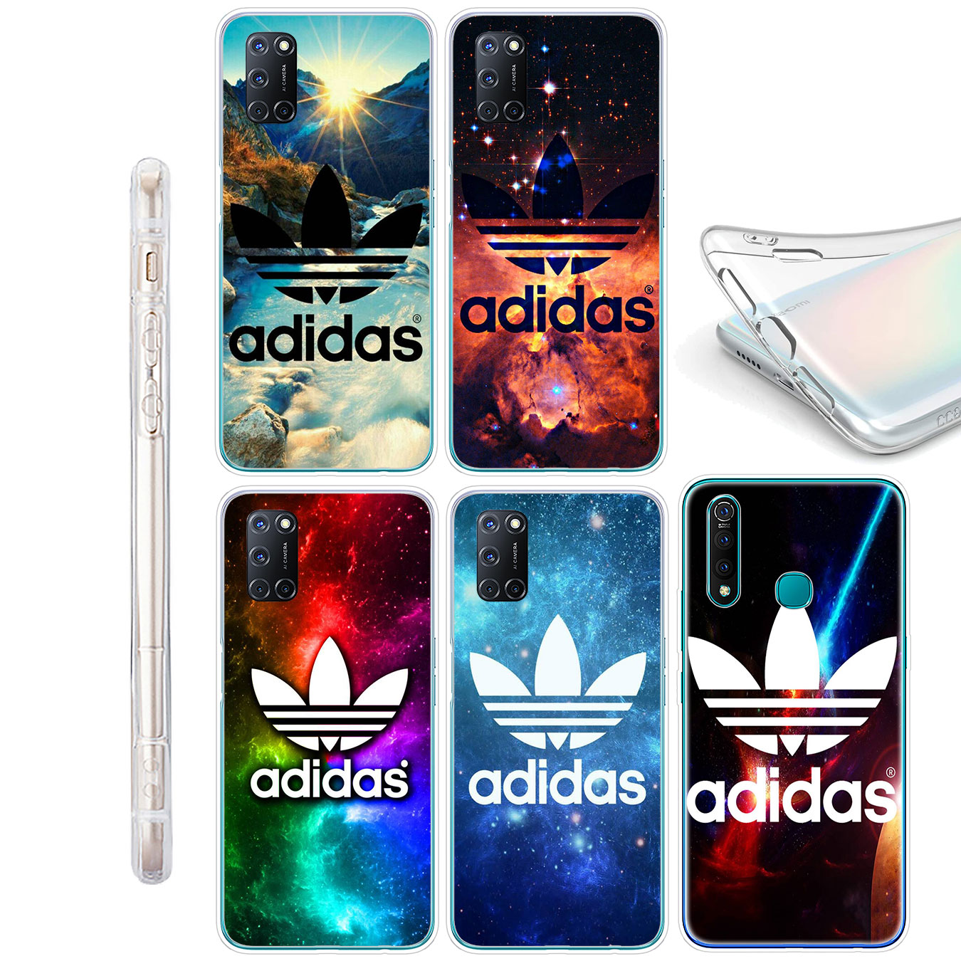 Ốp lưng silicon hình logo Adidas cho Samsung Galaxy Note 10 Lite S8 Plus 20 Ultra 8 9 M31