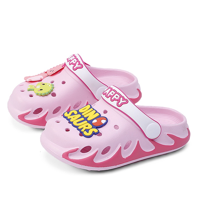 Dép Sandal Đế Mềm Chống Trượt Đục Lỗ Đi Trong Nhà Thời Trang Mùa Hè Dành Cho Trẻ Em GP2