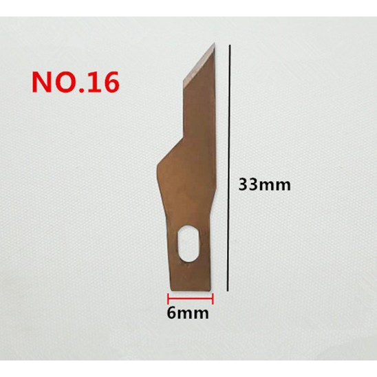 Lưỡi dao khắc NO.16 (10 miếng)(phukien303 xả hàng-có hàng sẵn)