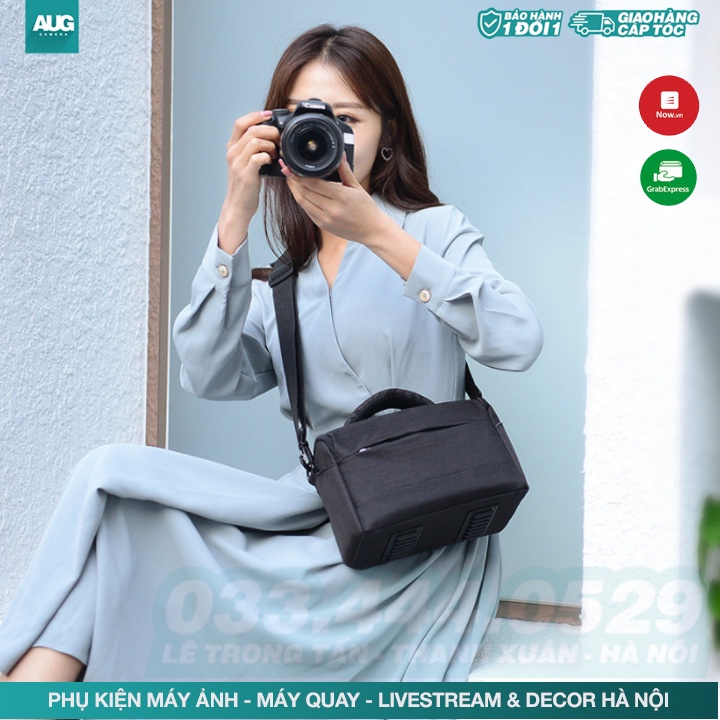 Túi máy ảnh Vintage  chống shock &amp; nước- AUG Camera &amp; Decor Hà Nội