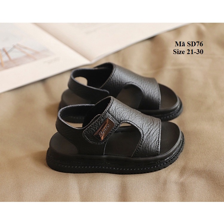 Dép Sandal Quai Dán Cho Bé Trai Đế Mềm Siêu Nhẹ