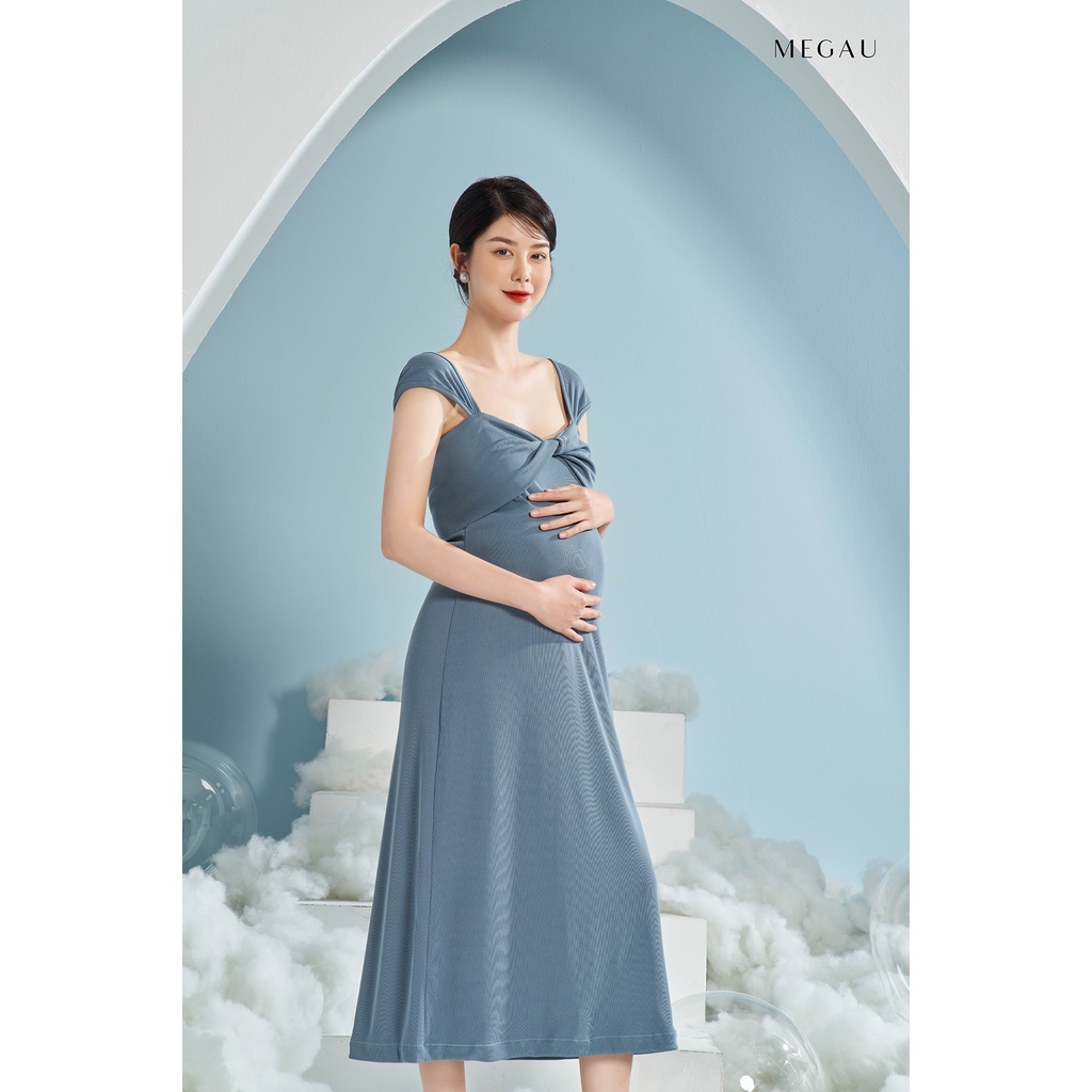 JUNE - Đầm hai dây bản to sang trọng thương hiệu MEGAU