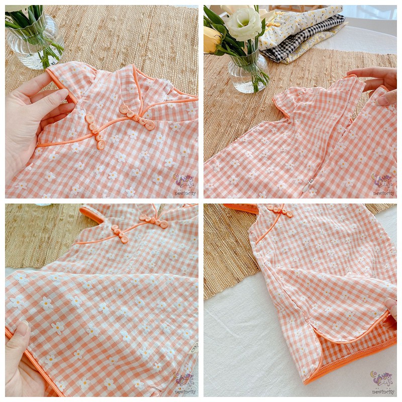 Đầm in họa tiết hoa thời trang Hàn Quốc dành cho bé gái