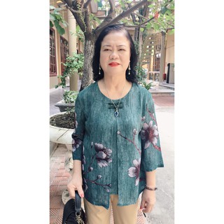 ÁO KIỂU NỮ TRUNG NIÊN BMT 348 ( HÀNG CÓ SẴN KÈM ẢNH THẬT )