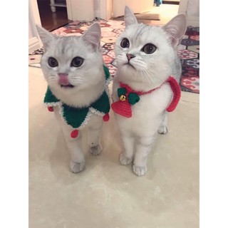 Yếm vòng cổ len noel giáng sinh cho thú cưng chó mèo