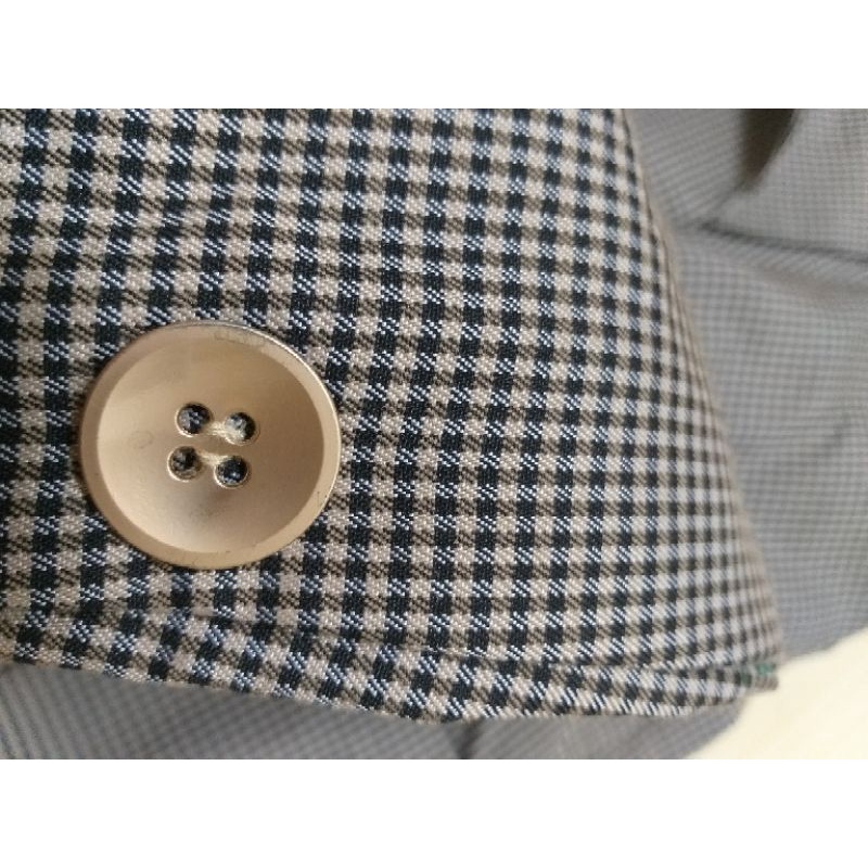 Áo vest blazer họa tiết caro răng sói size S-M thanh lý