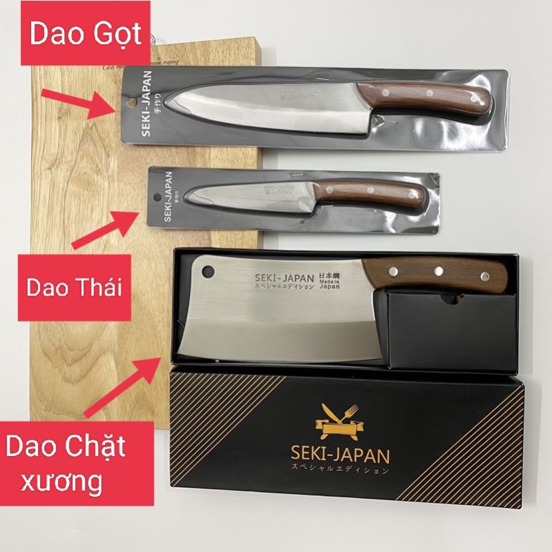 [1CÂY] Dao Thái, Dao Gọt, Dao Chặt Xương Hiệu SEKI Hàng Cao Cấp
