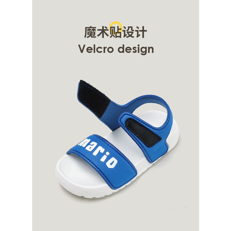 Giày sandal CHEERFUL MARIO đế mềm phong cách Hàn Quốc thời trang đi biển mùa hè dành cho trẻ em