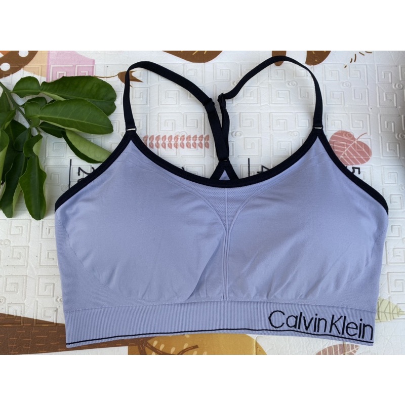 Áo tập Sport Bra Calvin Klein Grey size XL