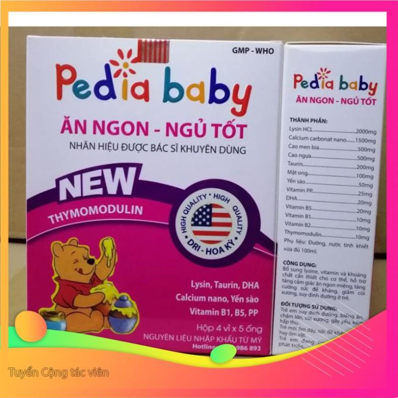 Siro Pediababy hỗ trợ tiêu hóa cho bé ăn ngon ngủ tốt  20 ống
