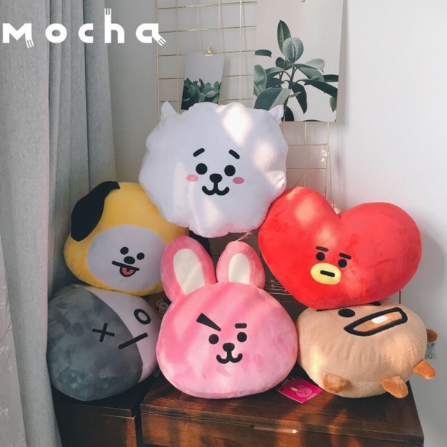 Gấu bông Gối ôm BT21 Full Tag ( đầy đủ tem mác )