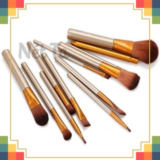 SỈ = LẺ !  Bộ cọ trang điểm 12 món có hộp nhôm đựng sang trọng - Shop Huyền Tít