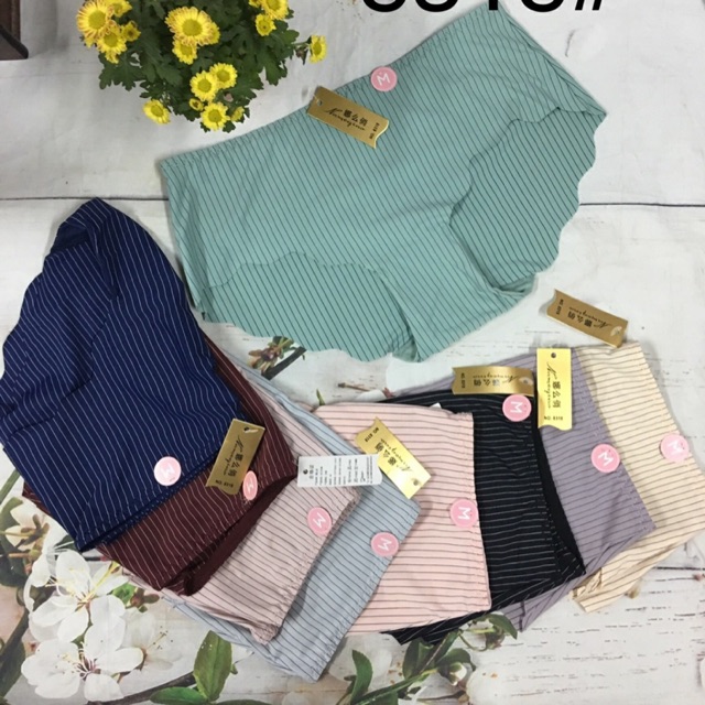 Combo 5 quần lót su kẻ sọc mềm mịn dáng to