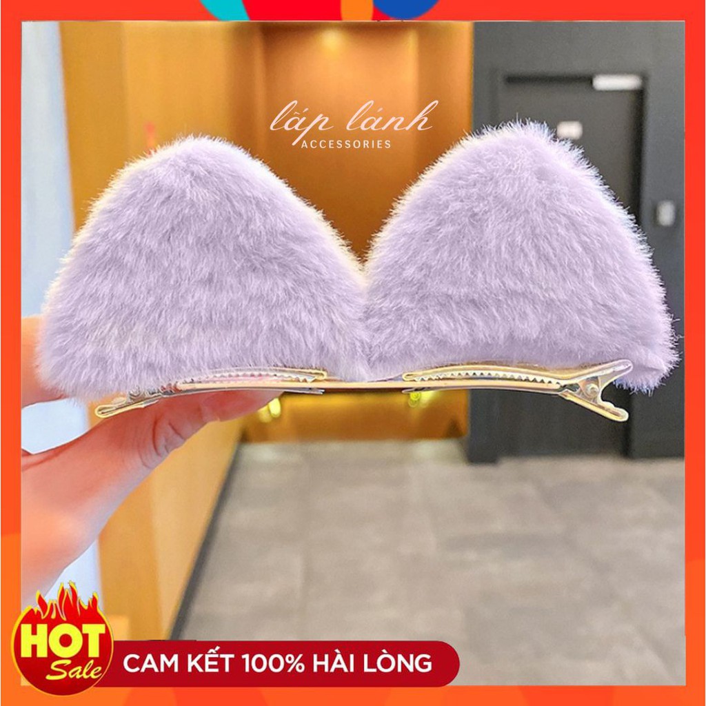 [HOT] KẸP MÁI HÌNH TAI MÈO LÔNG NHUNG HOÁ TRANG HALLOWEEN ĐỦ MÀU ĐÁNG YÊU PHONG CÁCH HÀN QUỐC 214KMTMN