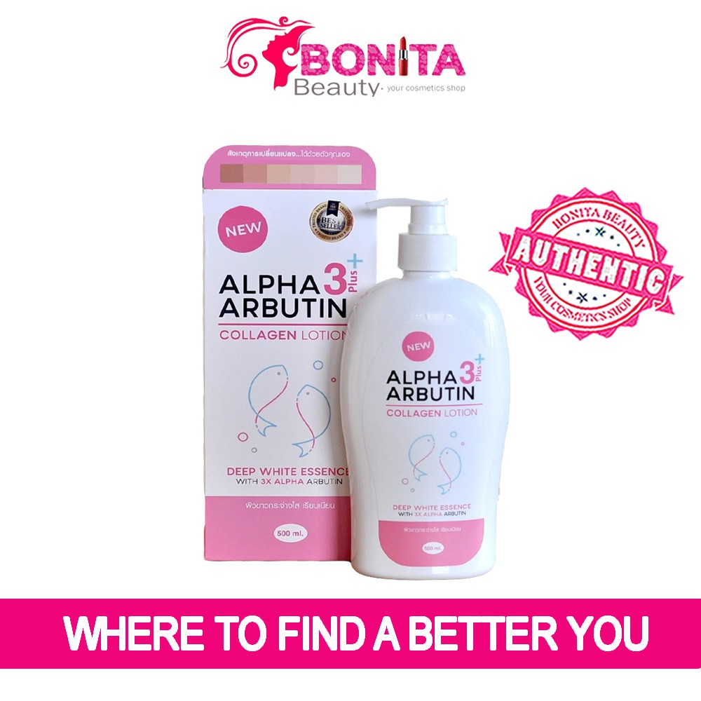 Lotion dưỡng trắng Alpha Arbutin Collagen 3Plus – bí quyết của hotgirl Thái
