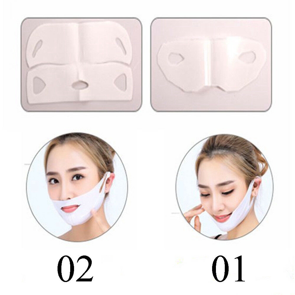 【TGS】(Mặt nạ)Face Care Contour Lifting Up V-shape Mask Facial Firming Eliminate Edema  Skincare Mask