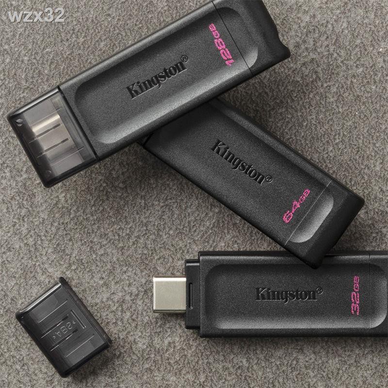 ✶✇❂Ổ đĩa flash USB di động Kingston 128g Type-C DT70 Tốc độ cao USB3.2 dành cho Doanh nghiệp Huawei