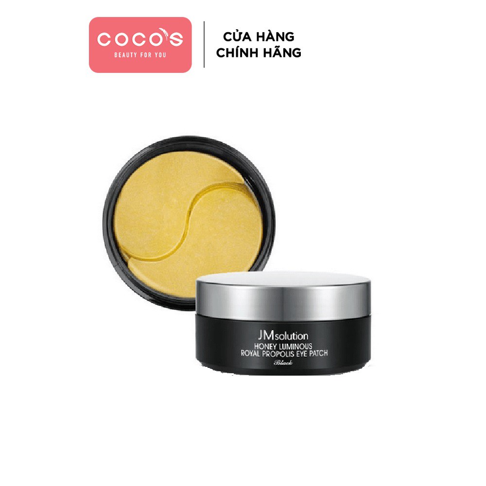 [Mã COSCOCOT3 -8% đơn 250K] Mặt nạ mắt JM solution Honey Luminous Royal Propolis Eye Patch Black 90g - Hộp Đen (Mật Ong)