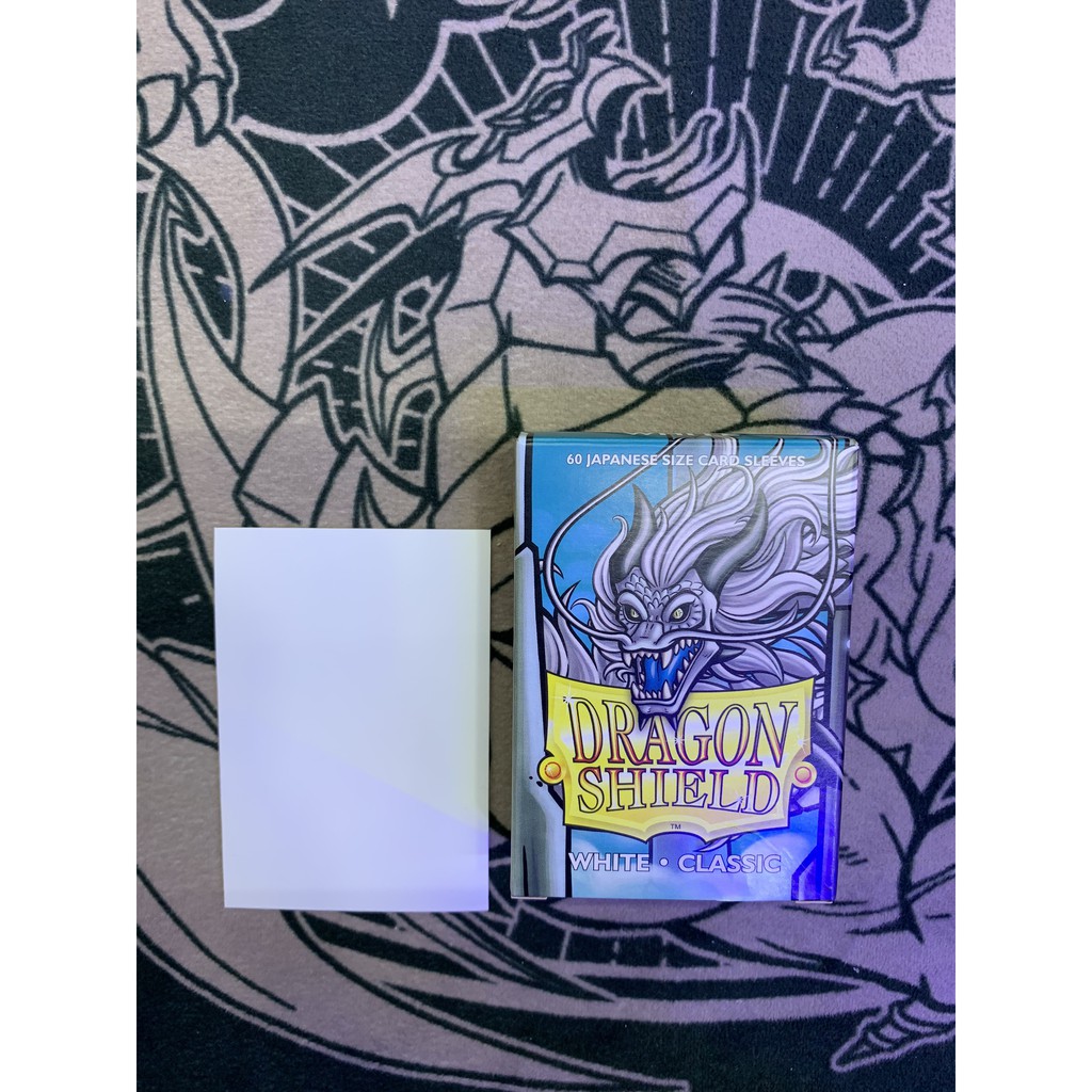 Phụ kiện Card Game Sleeve boc bài lẻ Dragon Shield Single White