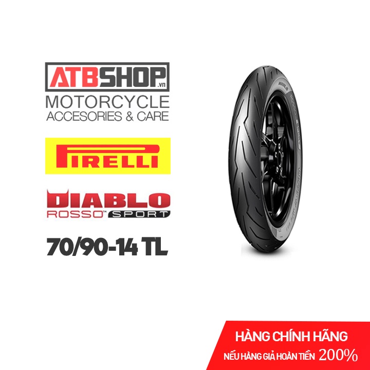 Vỏ lốp xe máy Pirelli 70/90-14 Diablo Rosso Sport