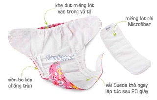 ( GIẢM NGAY 10k ) COMBO 3 TẢ VẢI SIZE M ( bé 3-16kg) BAMBI MIO